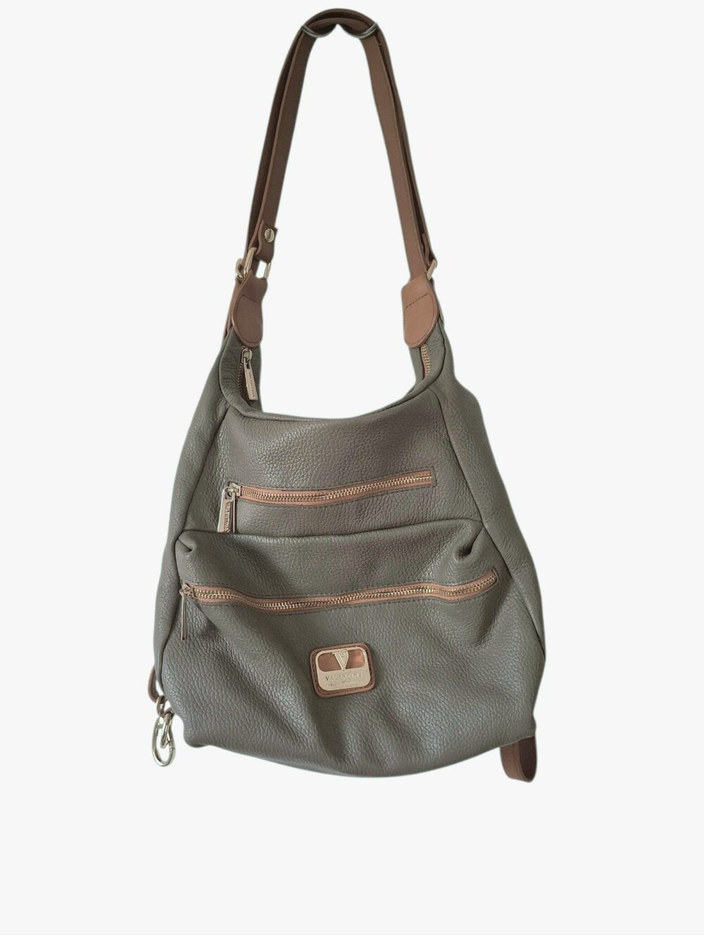 Valentina Leather Backpack Hobo Convertible Purse